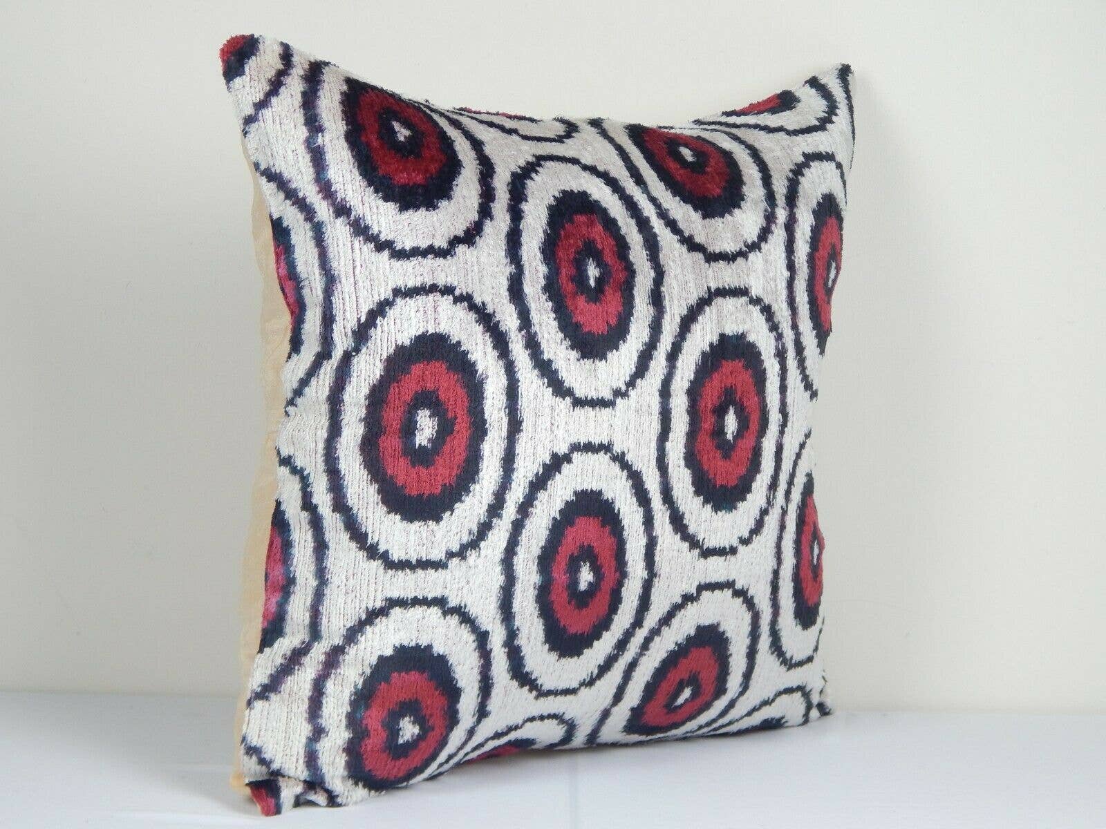Silk Ikat Velvet Pillow Cover | 18'' x 19''