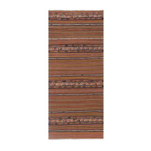 Vintage Turkish Kilim Rug 5'5'' x 12'1''