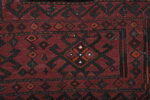 Vintage Turkish Anatolian Rug 3'5'' x 9'1''