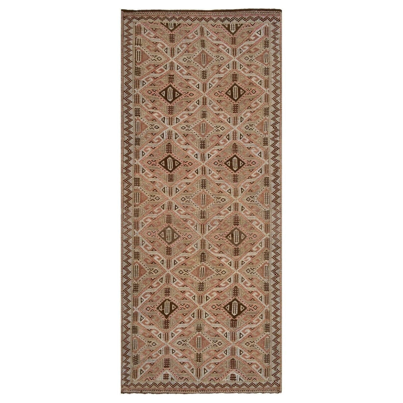 Vintage Turkish Jajim Runner 4'7'' x 10'6''