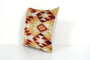 Silk Ikat Velvet Pillow Cover | 16'' x 16''