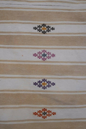 Vintage Turkish Kilim Rug 6'8'' x 8'1''