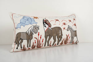 Suzani Bedding Pillow Cover | 18'' x 34''