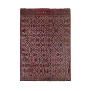 Vintage Turkish Kilim Rug 5'9'' x 8'2''
