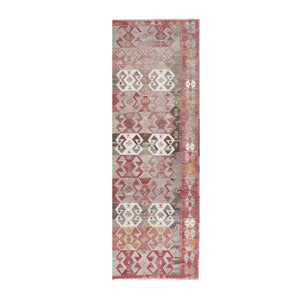 Vintage Turkish Kilim Runner 4'8'' x 13'5''