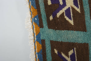 Vintage Turkish Tulu Rug 4'1'' x 4'7''