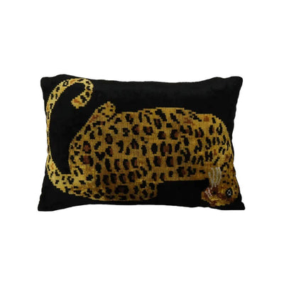 Tiger Silk Ikat Velvet Pillow Cover | 16'' x 24''