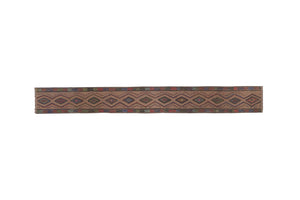 Vintage Turkish Kilim Runner 1'6'' x 13'2''
