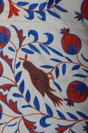 Bird Suzani Wall Hanging & Bedspread | 3'7'' x 6'1''