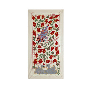 Bird Suzani Wall Hanging & Tablecloth | 20'' x 36''