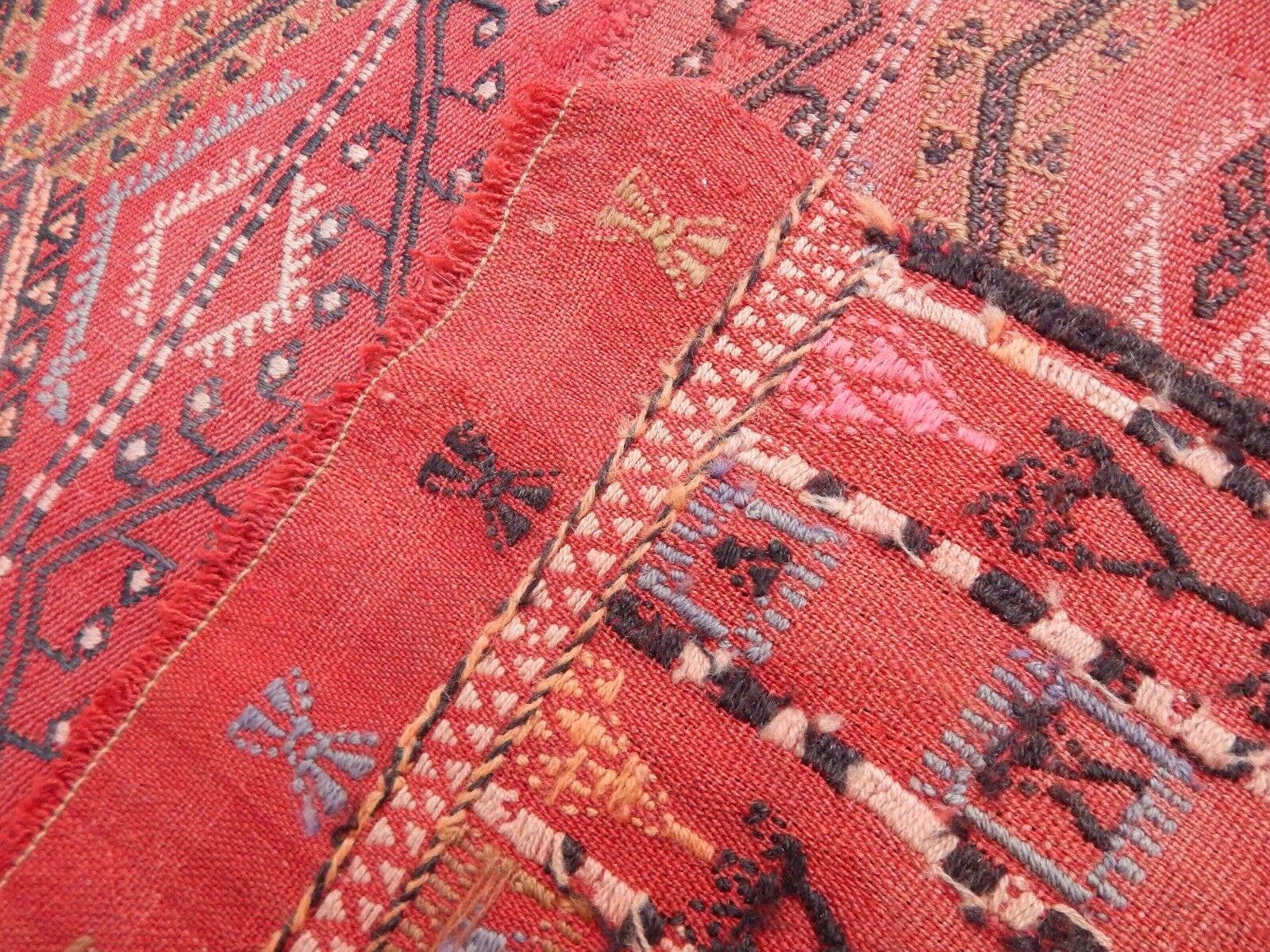 Vintage Turkish Konya Kilim Runner 3'10'' x 11'7''