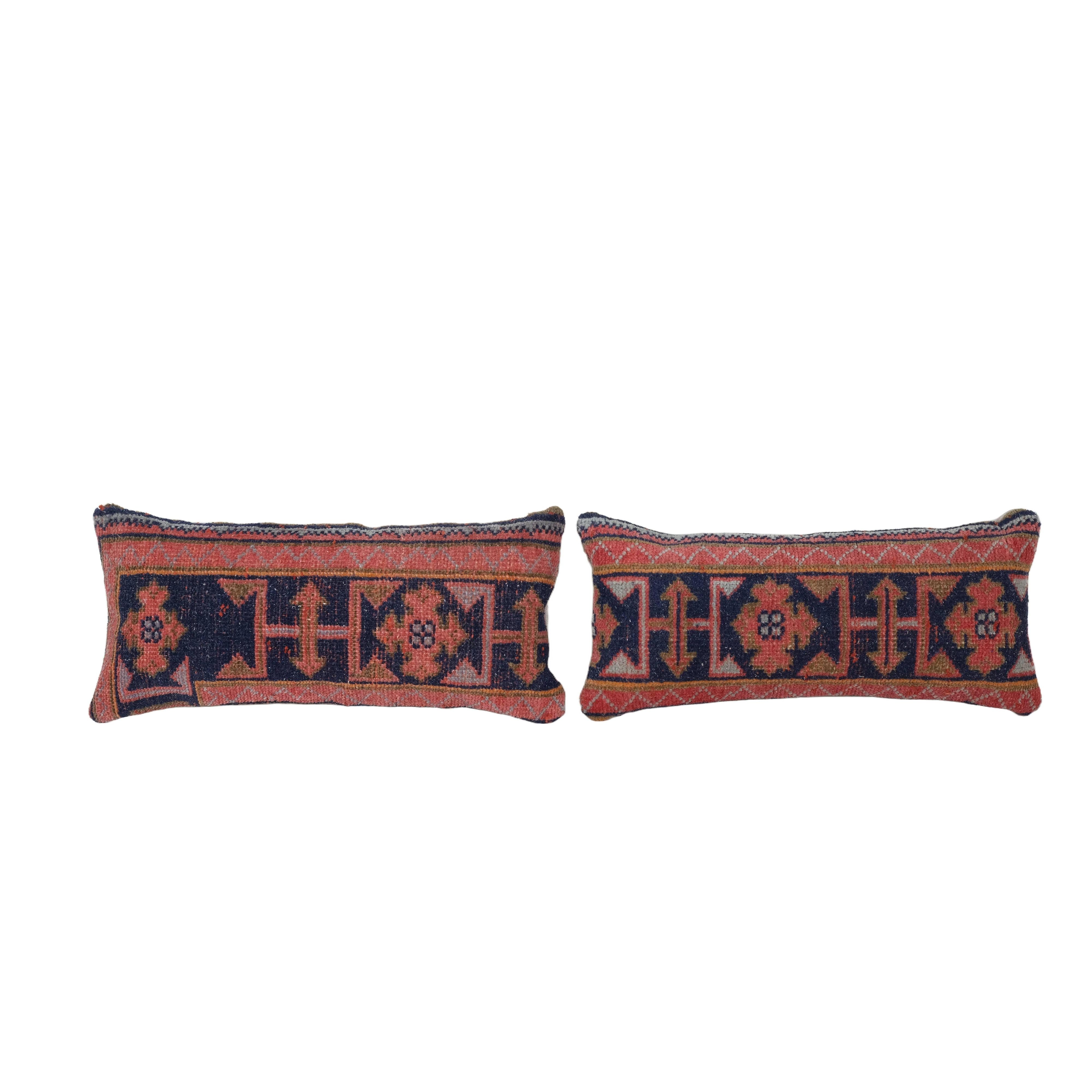 Rug Pillow Cover Set of 2 | 10'' x 24''