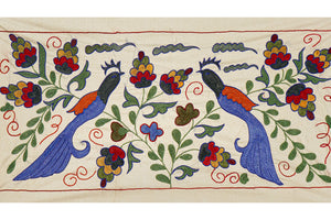 Bird Suzani Table Runner | 17'' x 33''