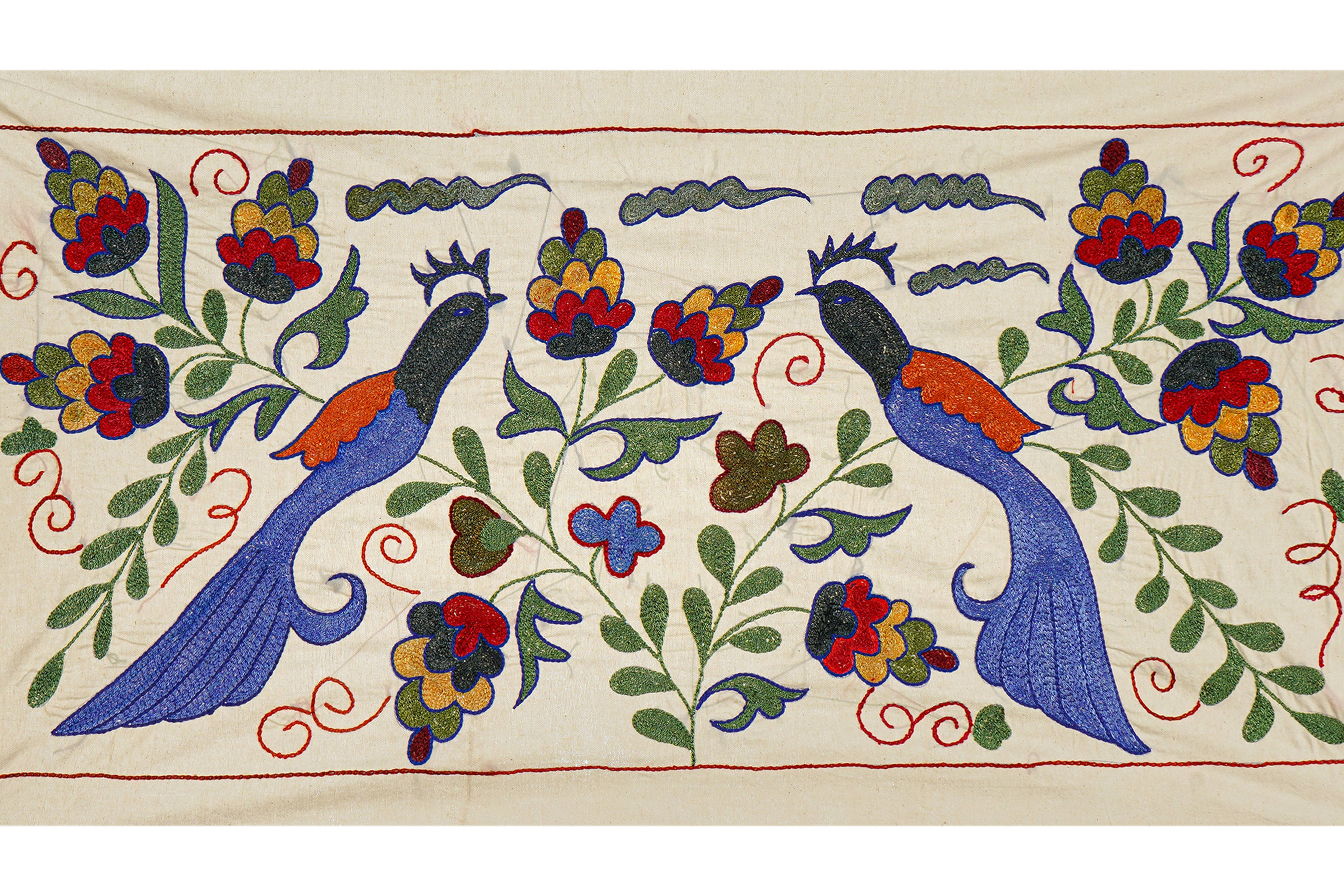 Bird Suzani Table Runner | 17'' x 33''