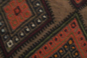 Vintage Turkish Kilim Rug 5'3'' x 6'1''