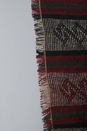 Vintage Turkish Kilim Rug 4'4'' x 13'