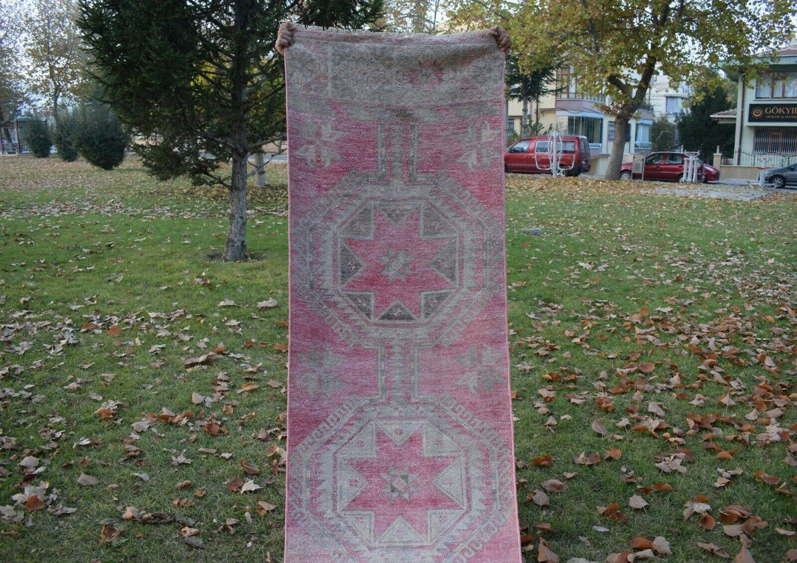Vintage Herki Runner Rug 2'7'' x 13'1''