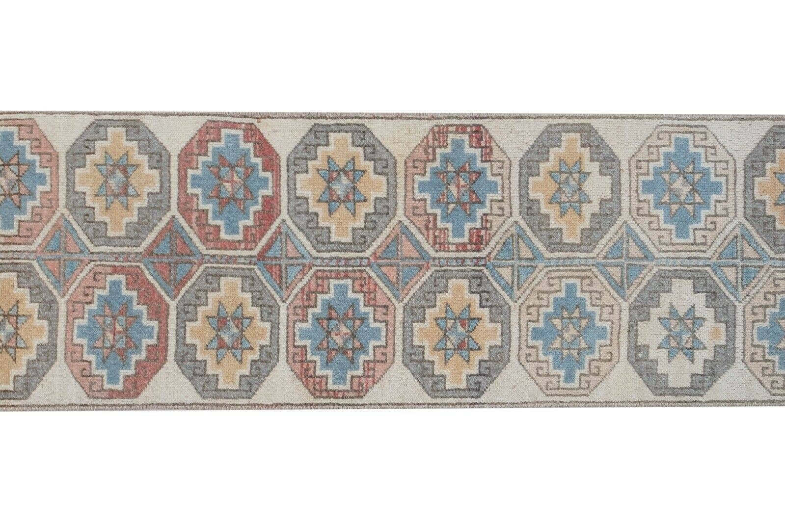 Vintage Turkish Anatolian Runner Rug 1'7'' x 8'4''