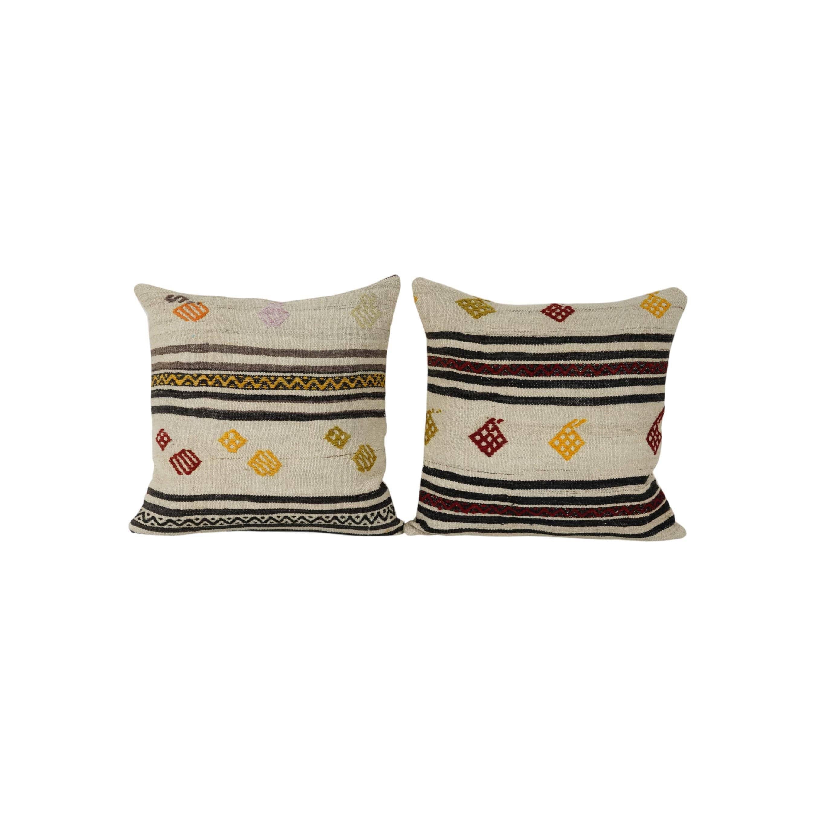 Kilim Pillow Cover Set of 2 | 24'' x 24''