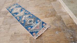 Vintage Turkish Anatolian Oushak Runner 1'9'' x 6'9''