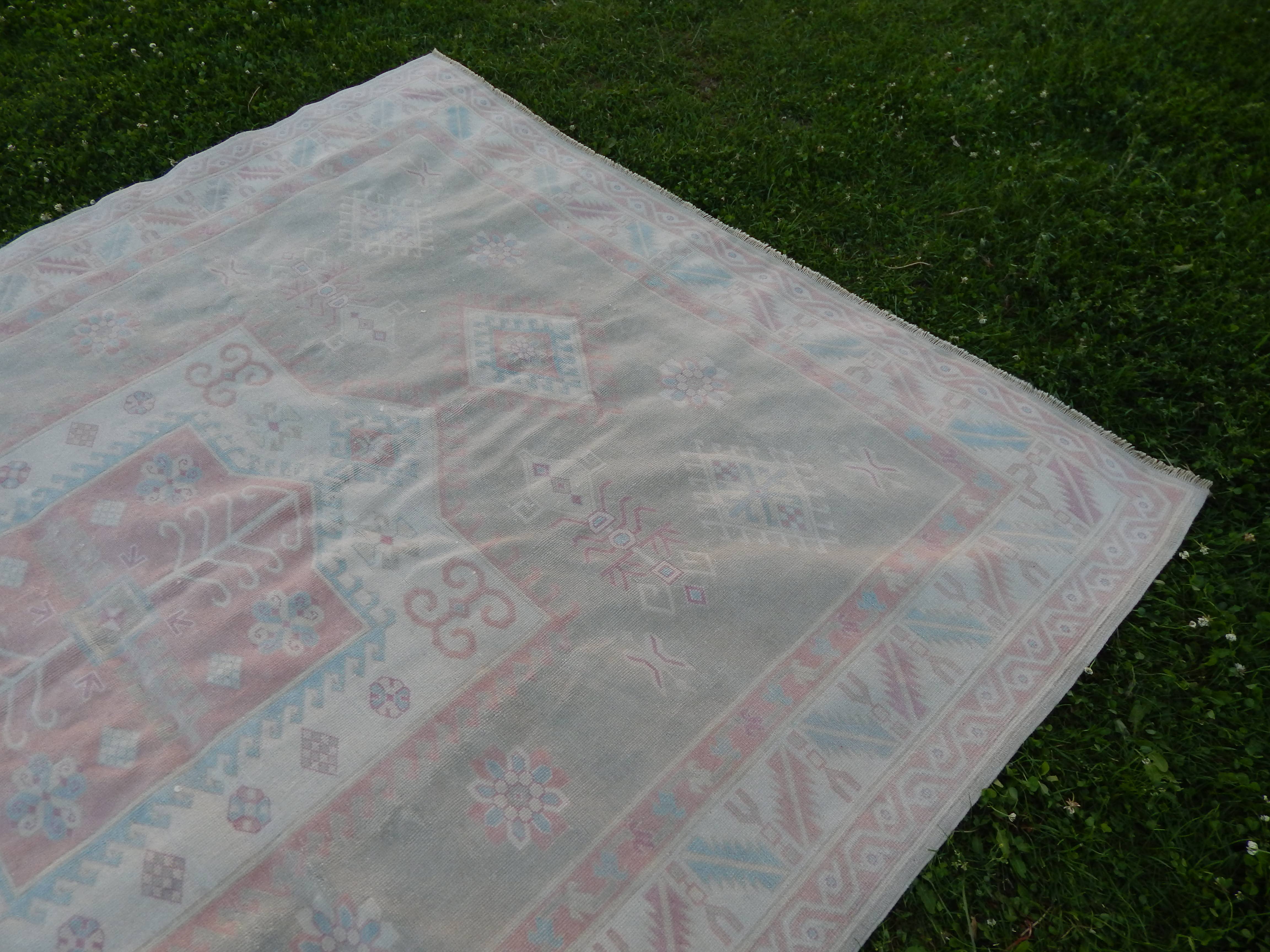 Vintage Kars Oushak Rug 6'10'' x 8'9''