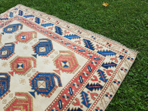 Vintage Turkish Rug 3'7'' x 5'10''