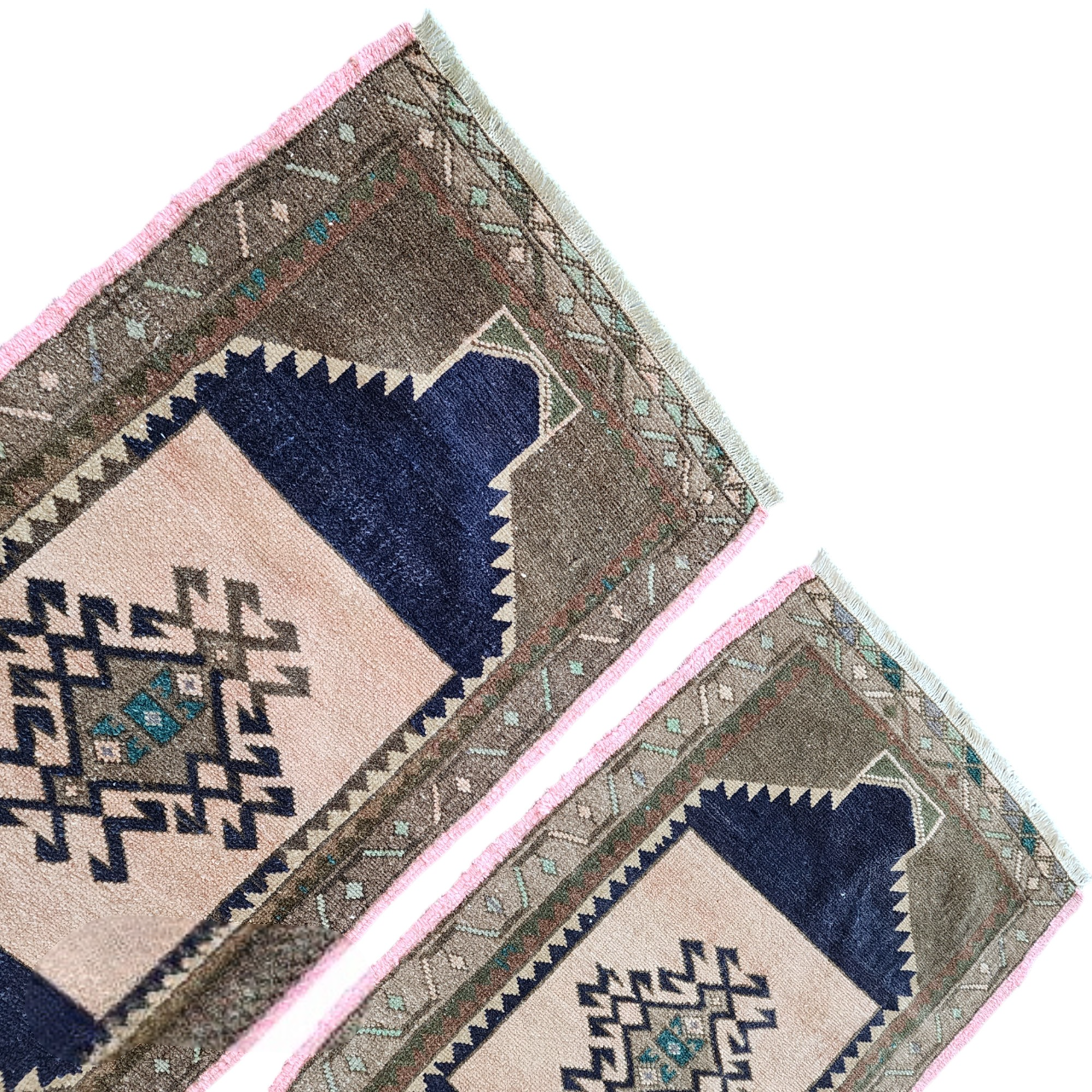 Vintage Oushak Yastik Rugs Set of 2 | 21'' x 32''