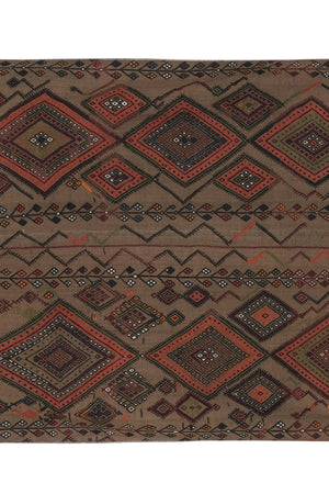 Vintage Turkish Kilim Rug 5'3'' x 6'1''