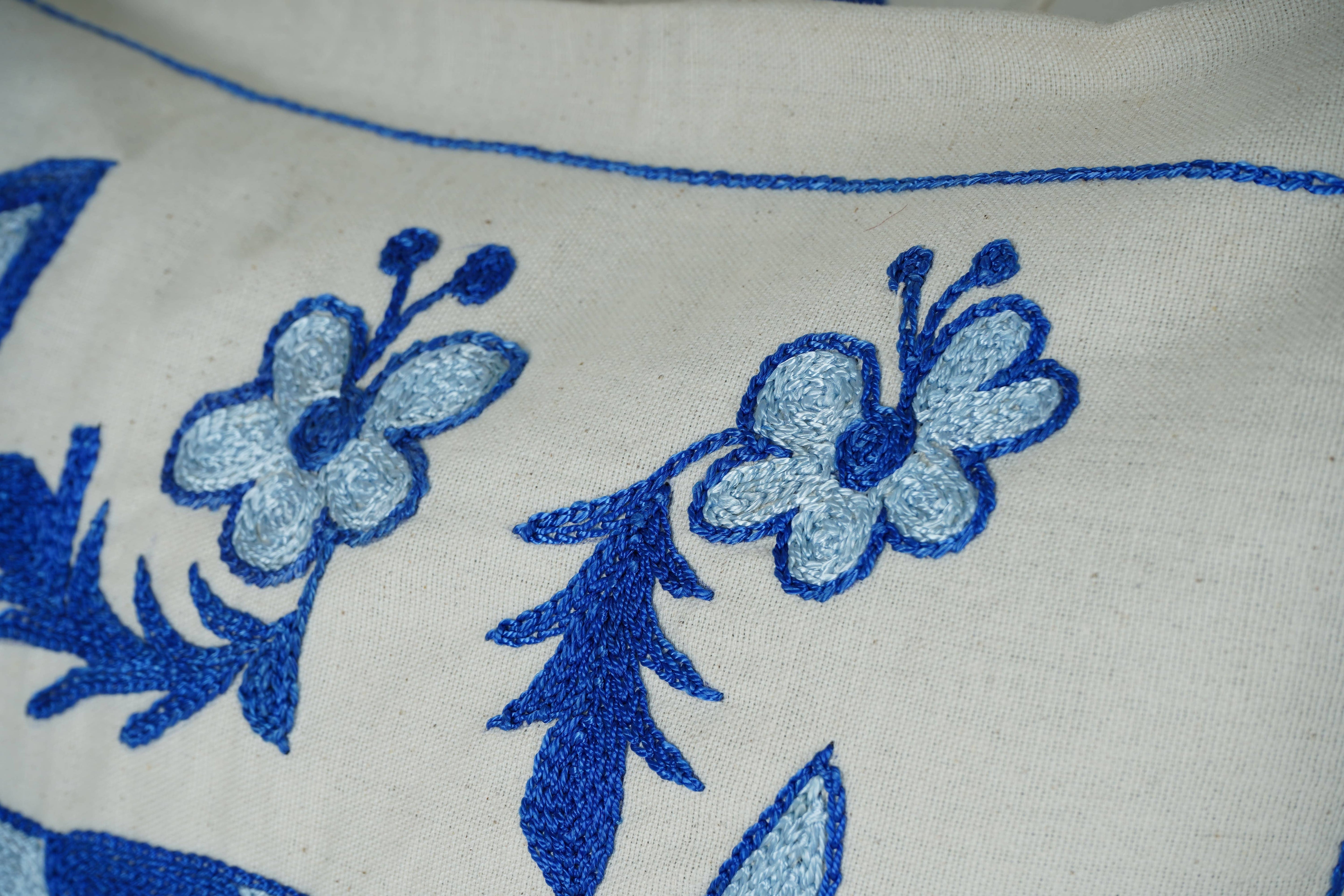 Deer Suzani Pillow Cover Set of 2 | 18'' x 18''