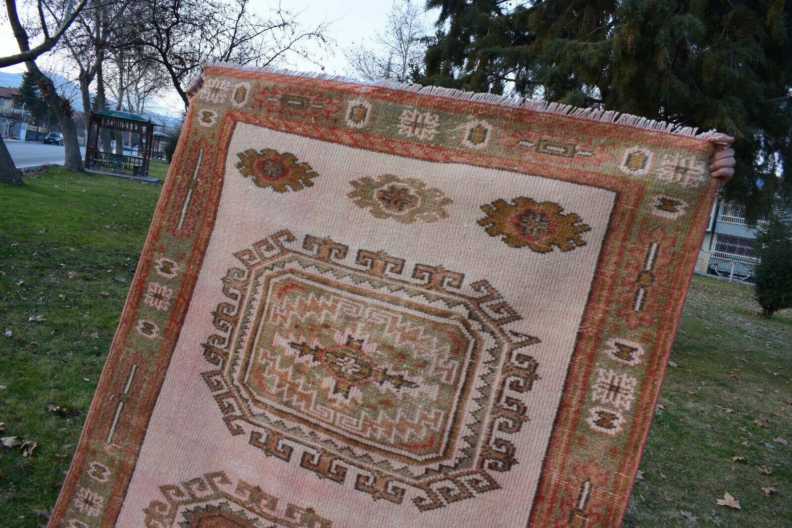 Vintage Oushak Runner 4'4'' x 15'4''