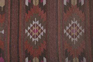 Vintage Turkish Kilim Runner 2'7'' x 24'8''