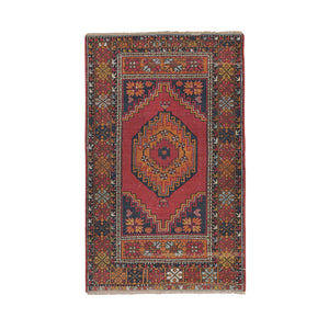Vintage Turkish Anatolian Rug 3'7'' x 5'5''