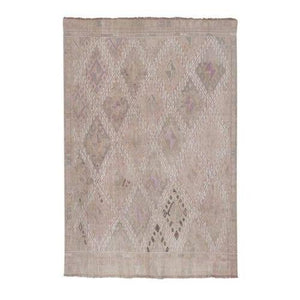 Vintage Turkish Kilim Rug 5'2'' x 7'3''