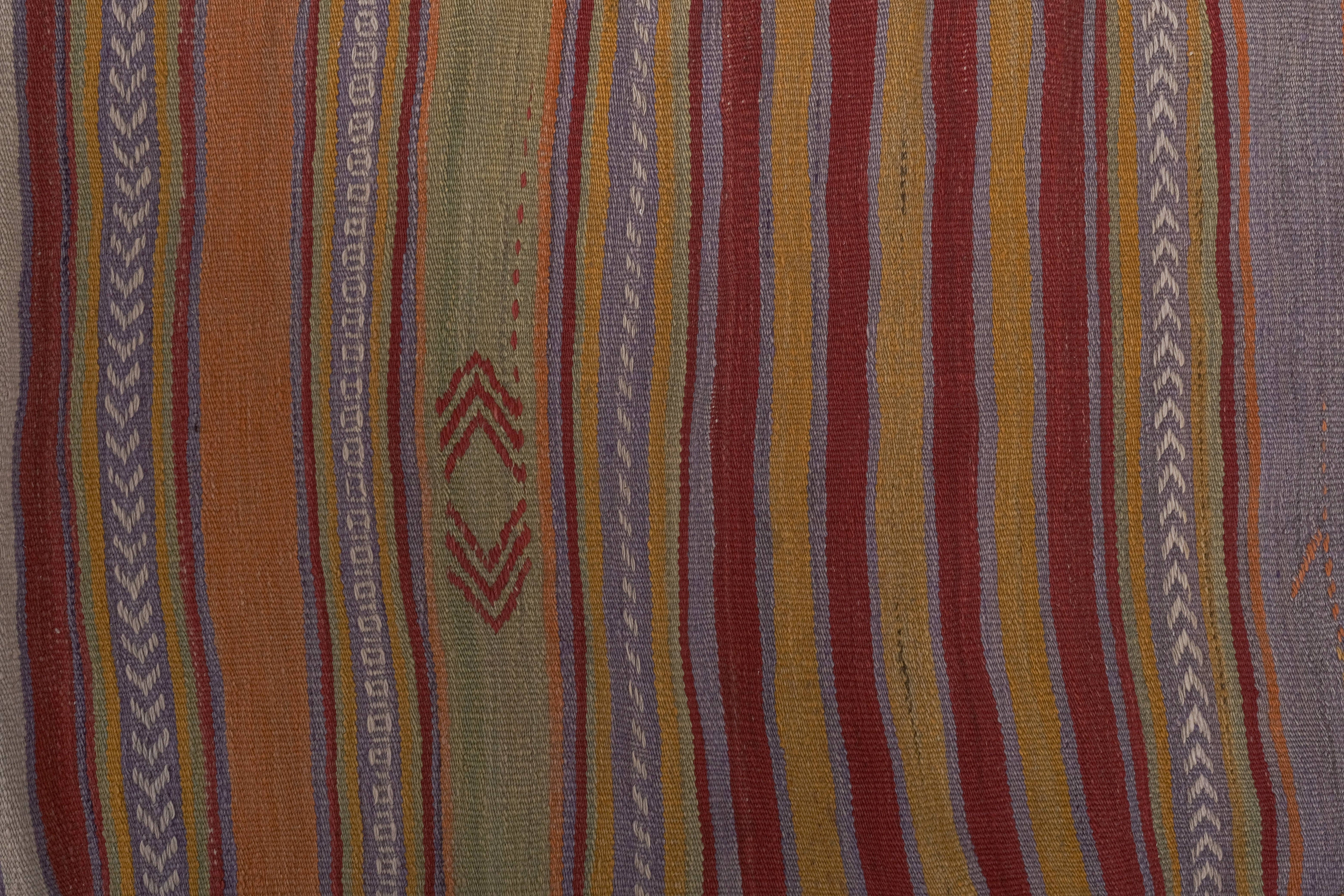 Vintage Turkish Kilim Runner 2'2'' x 17'2''