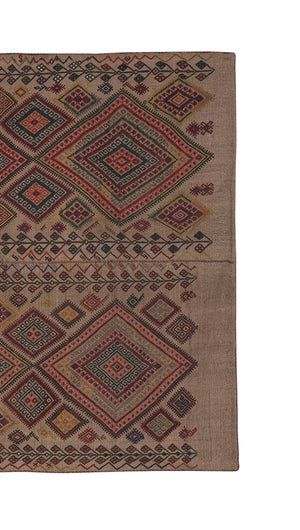 Vintage Turkish Kilim Rug 5'9'' x 6'8''