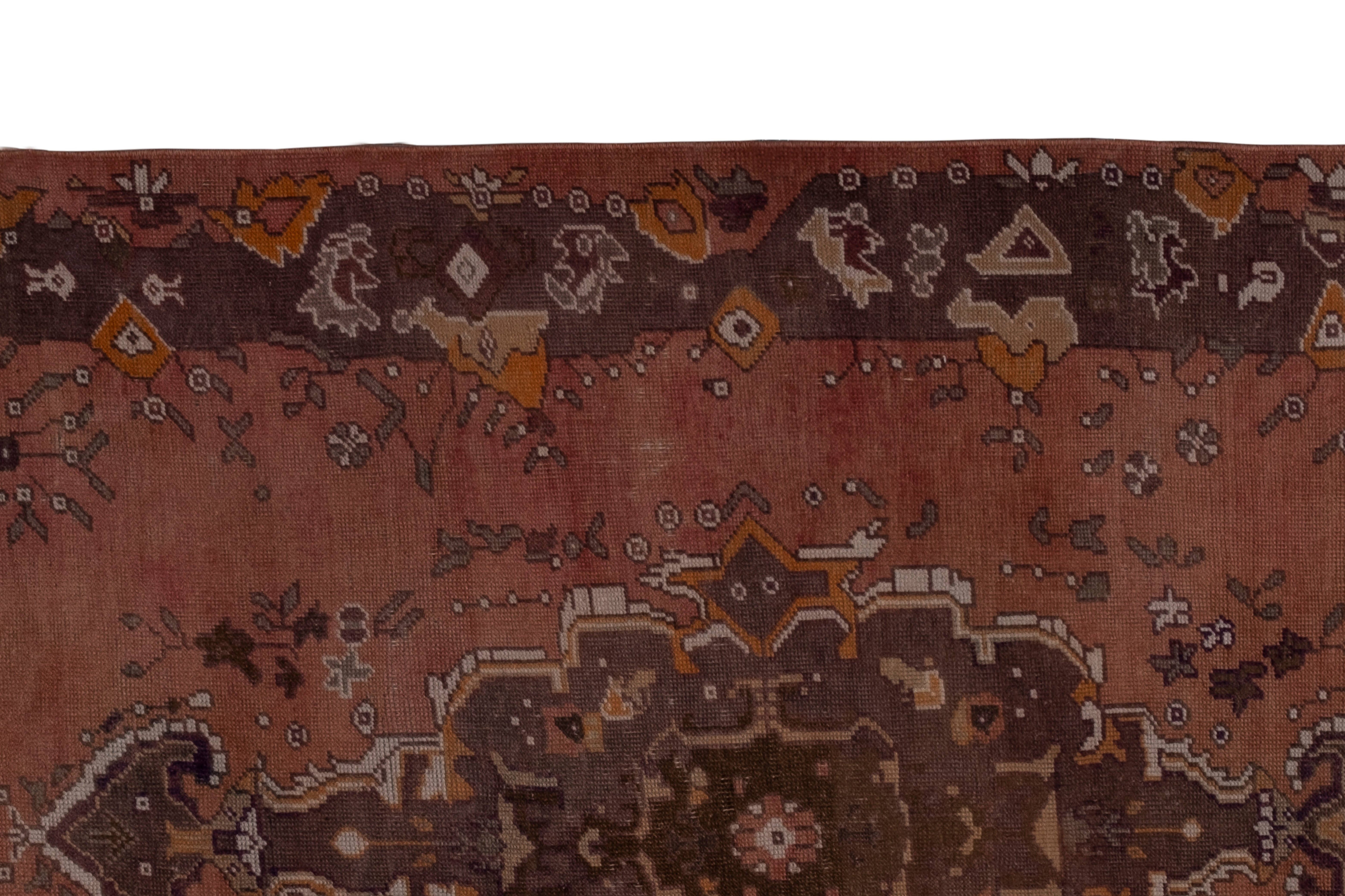 Vintage Turkish Konya Rug 5'1'' x 8'4''