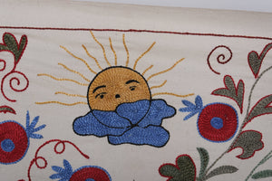 Hand-Embroidered Suzani Table Runner 1'8'' x 6'1''