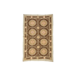 Hand-Embroidered Suzani Wall Hanging & Bedspread 7'5'' x 12'2''