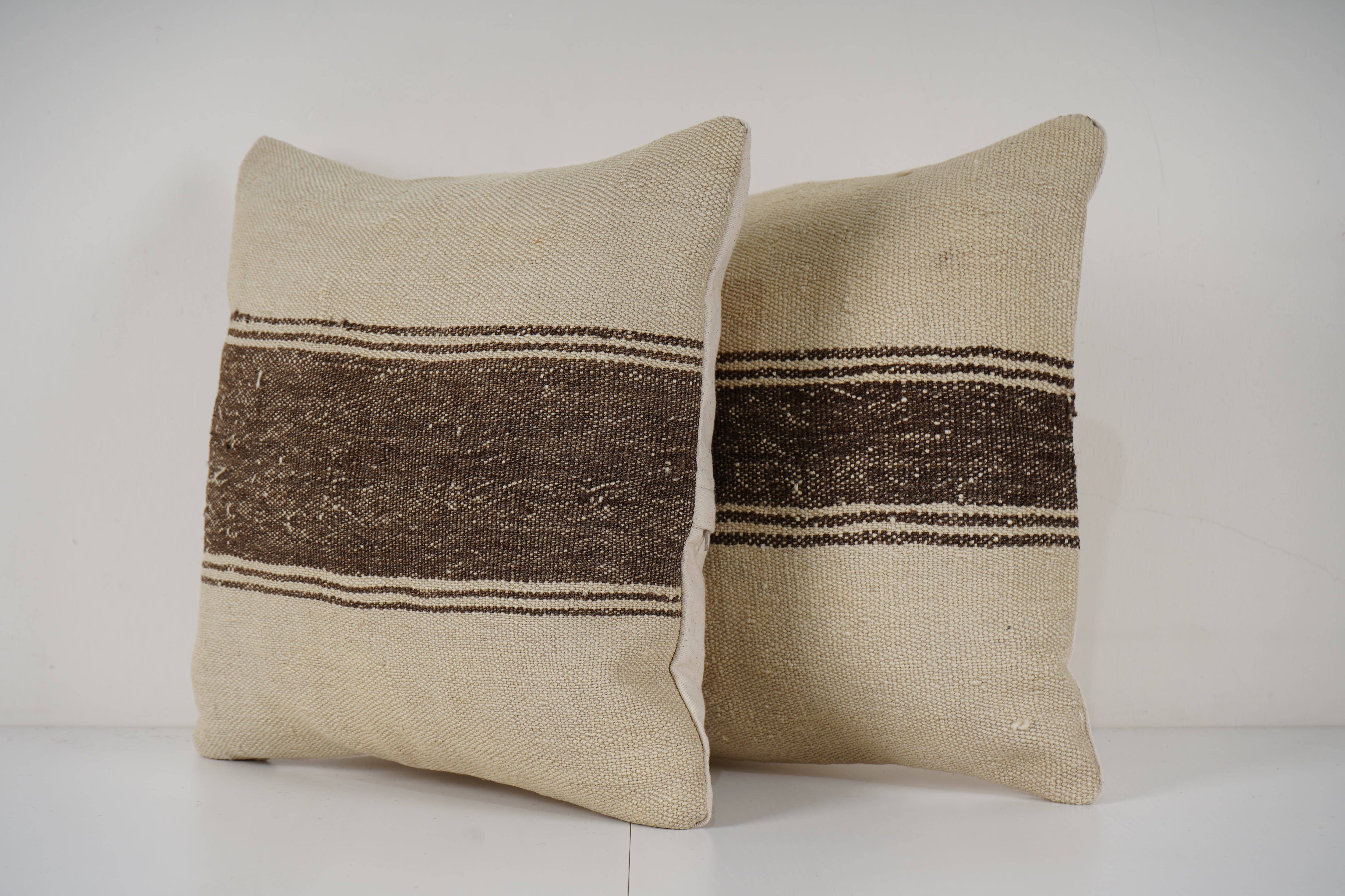 Kilim Pillow Cover Set of 2 | 16'' x 16''
