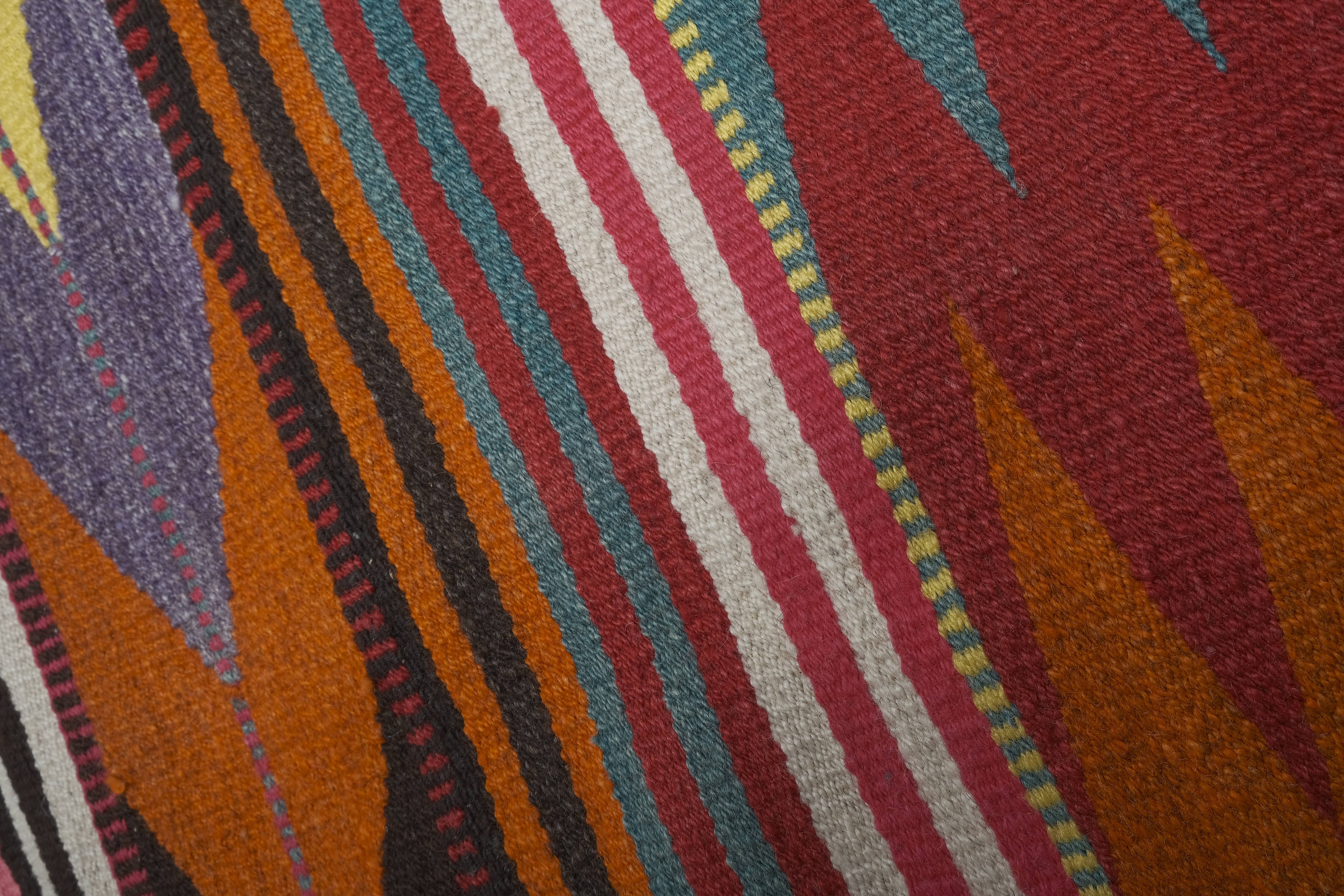 Vintage Turkish Kilim Rug 36'' x 59''