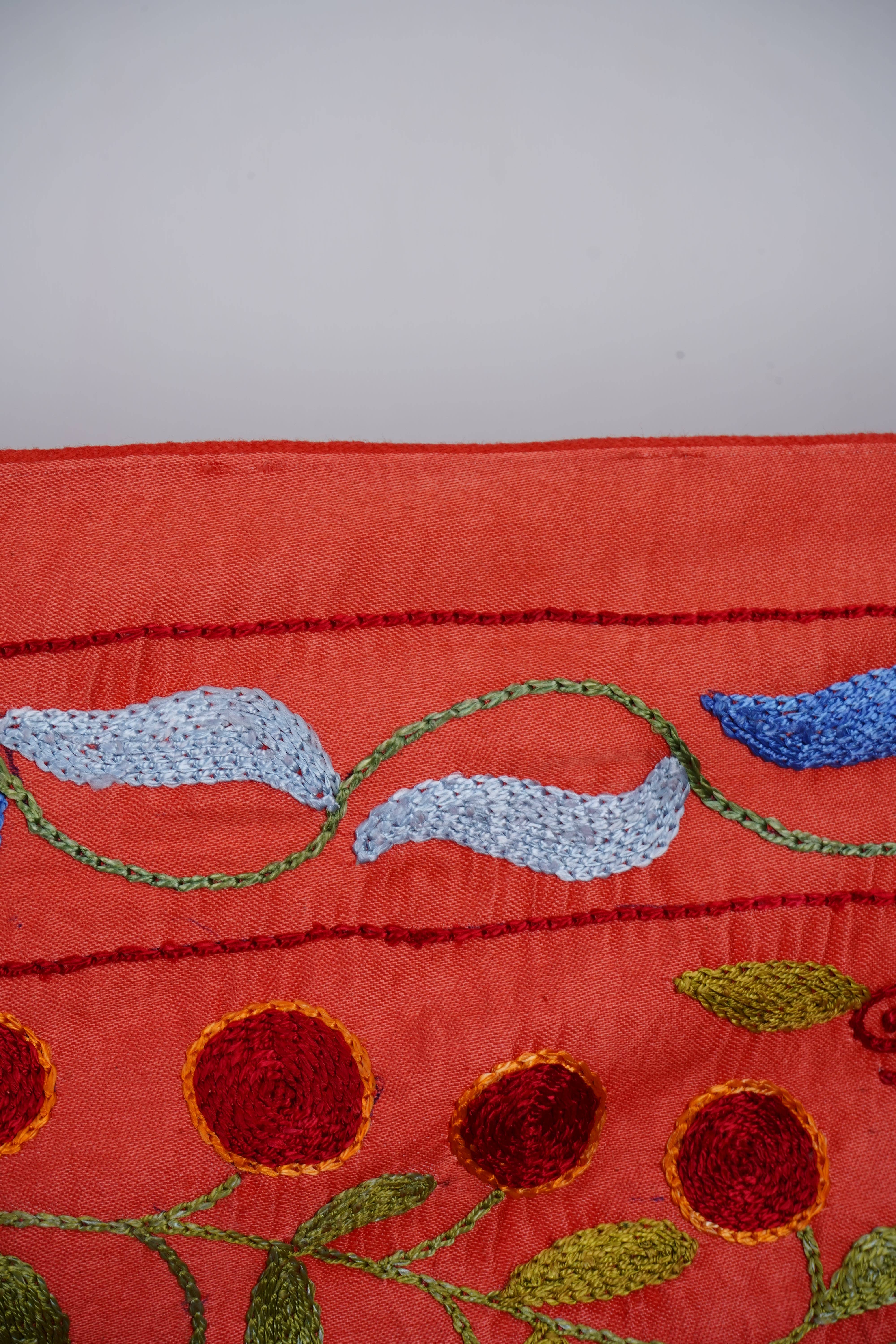 Peacock Silk Suzani Wall Hanging & Bedspread | 3'4'' x 6'1''