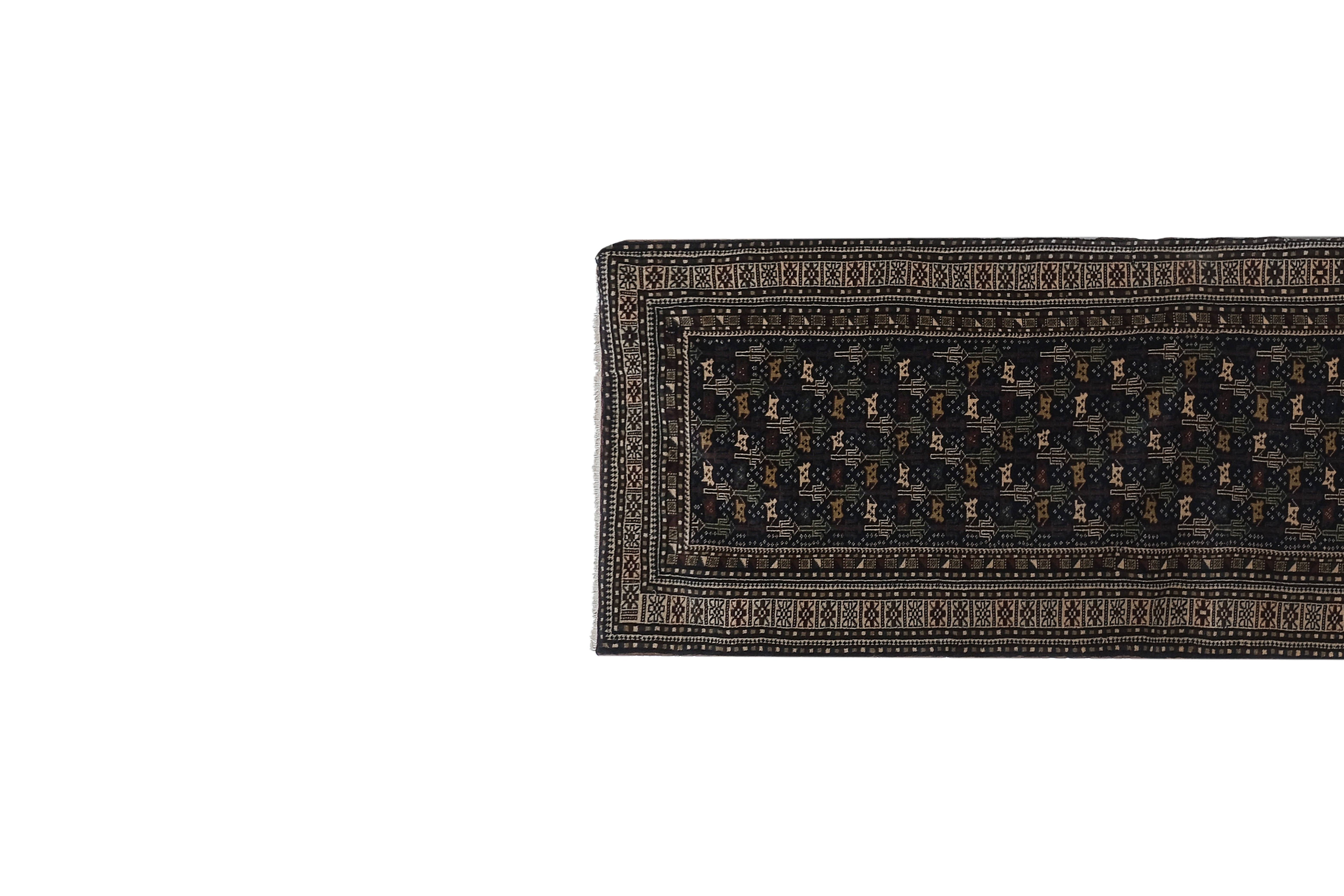 Vintage Caucasian Runner Rug 2'9'' x 13'10''