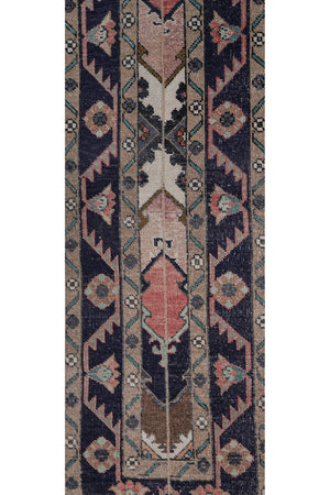 Vintage Turkish Runner Rug 1'8'' x 22'3''
