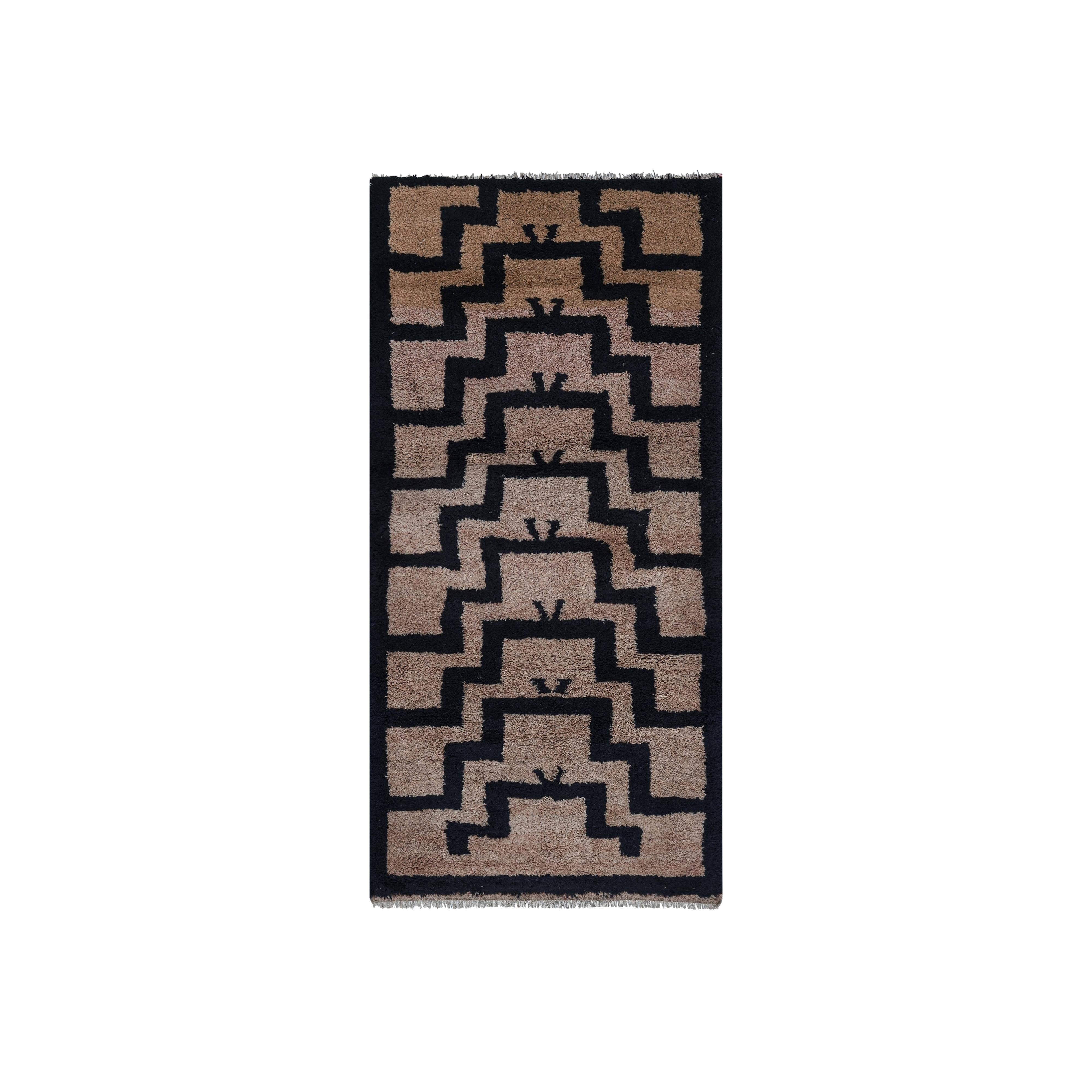 Vintage Turkish Tulu Rug 3'1'' x 6'2''