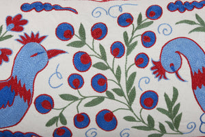 Duck Suzani Bedding Pillow Cover | 18'' x 36''