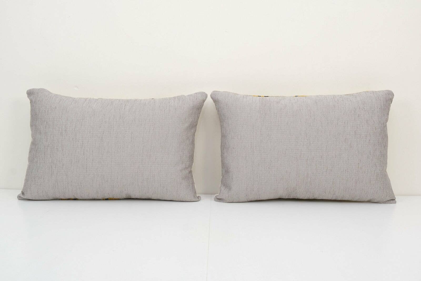Tiger Silk Ikat Velvet Pillow Cover Set of 2 | 16'' x 44''
