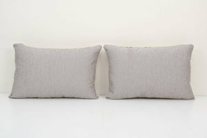 Tiger Silk Ikat Velvet Pillow Cover Set of 2 | 16'' x 44''
