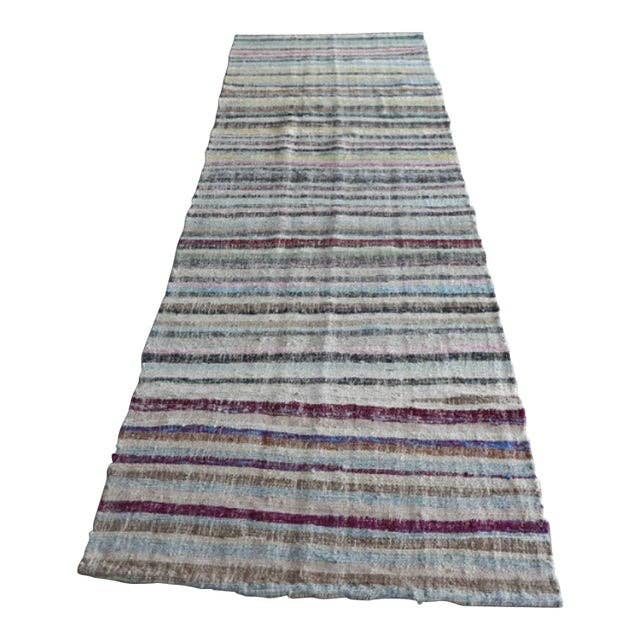 Vintage Turkish Kilim Rug 3'10'' x 10'9''
