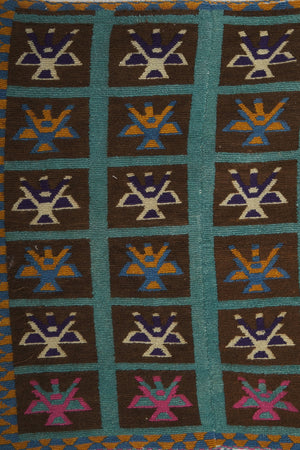 Vintage Turkish Tulu Rug 4'1'' x 4'7''