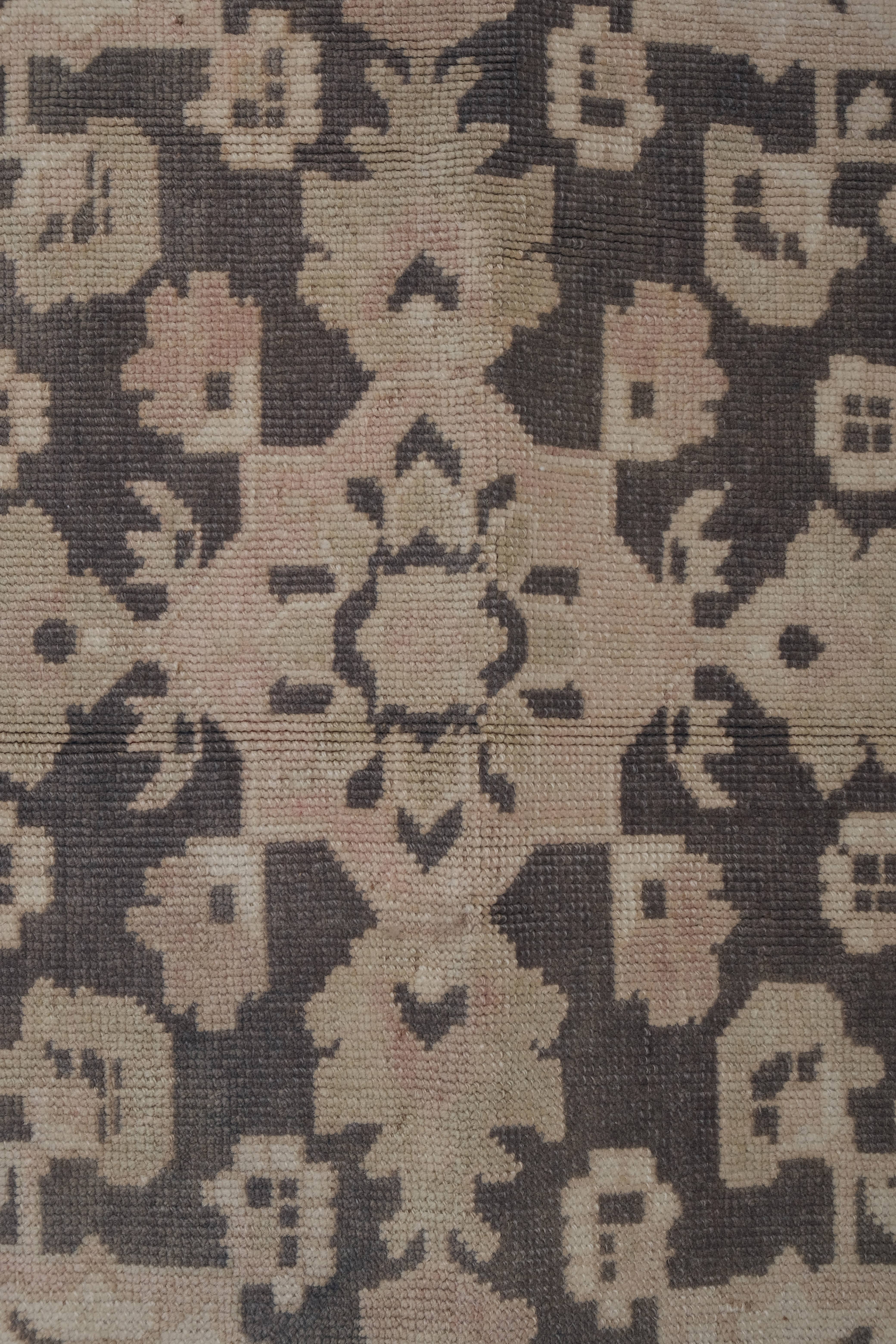 Vintage Turkish Konya Rug 7'7'' x 12'2''